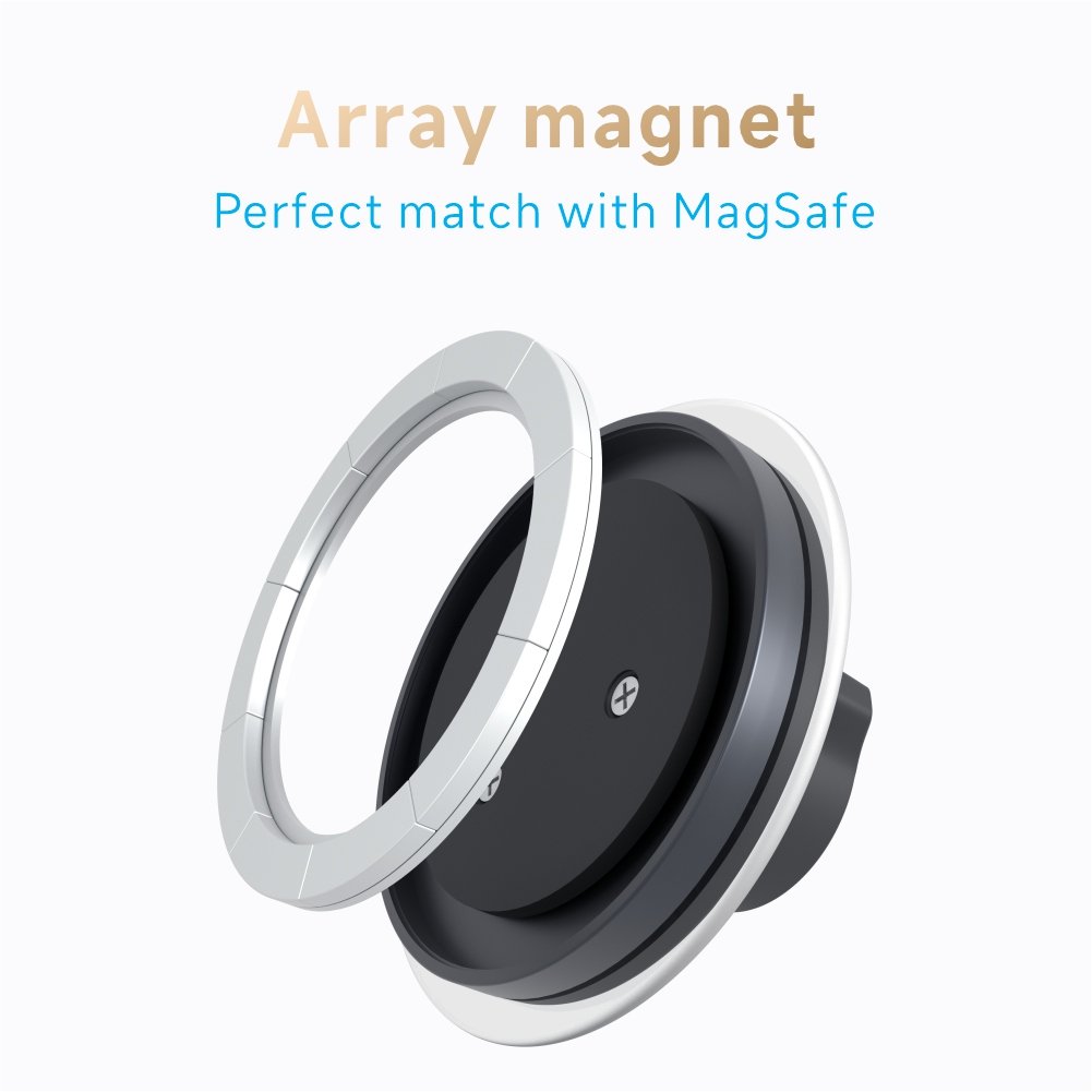 Newest 17mm 0.67inch Universal Ball Joint Phone Holder Adapter Strong Magnetic Car Dashboard/Windshield/Air Vent