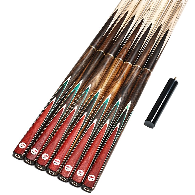 3/4 Joint Billiard Snooker Pool Cue Sticks With Extension 10/11.5mm Tip 57inch Sandalwood/Ash Wood Nine-ball Cue