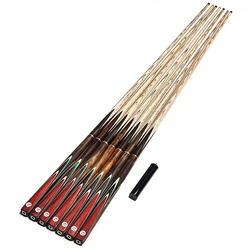 3/4 Joint Billiard Snooker Pool Cue Sticks With Extension 10/11.5mm Tip 57inch Sandalwood/Ash Wood Nine-ball Cue
