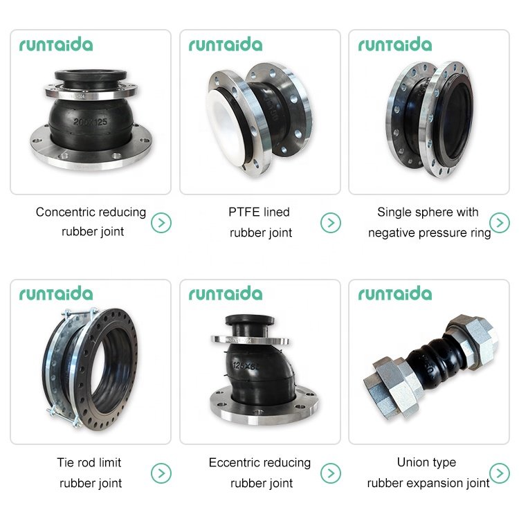 DN150 Flange Type Double Ball Flexible Stainless Steel Thread Expansion Rubber Joint