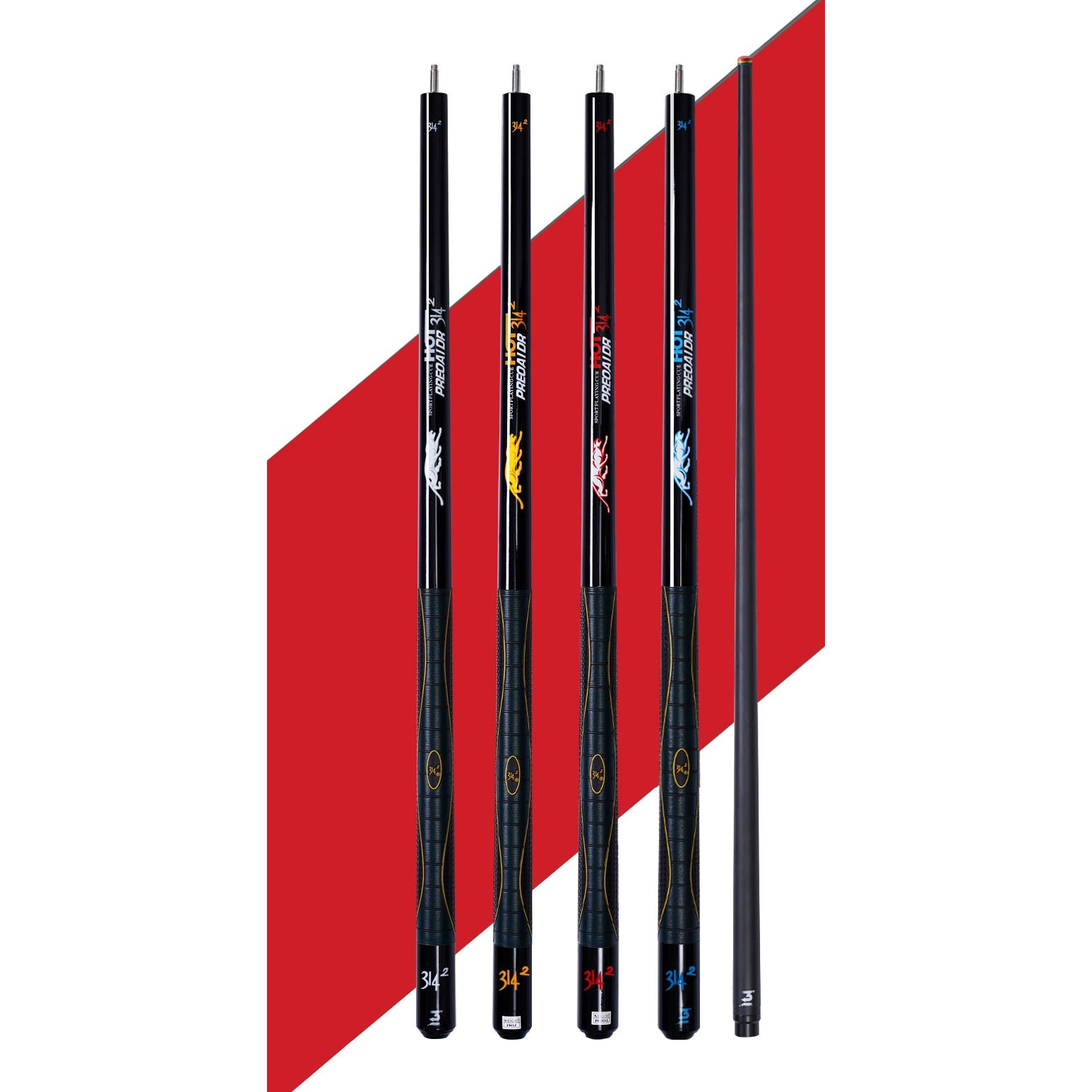 Premium Quality Preoaidr 58 Inches Carbon Fiber Pool Cue Stick with 12.5mm Tip for Sale