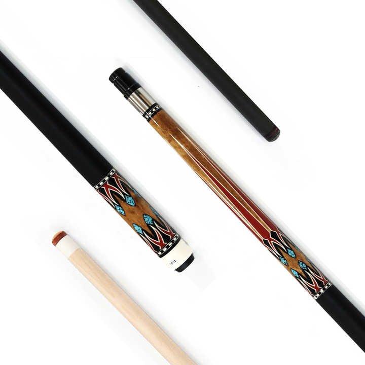 High Quality 58Inches Unilock Billiard Pool Cue Stick with 2 Shafts Maple Shaft+Carbon Fiber Shaft For Sale