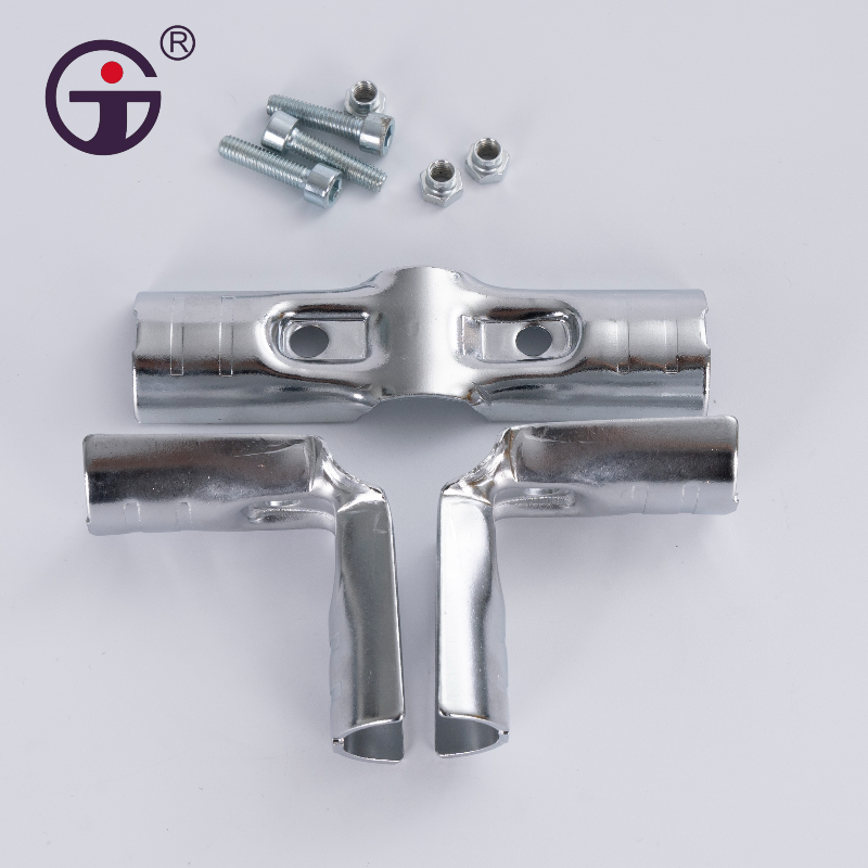 Flexible Lean Metal Pipe Connectors Chrome Plated SPCC Steel Pipe Joint