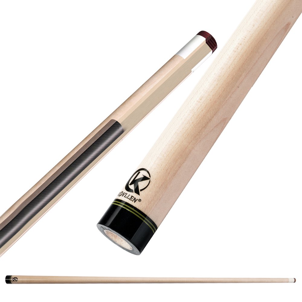 KONLLEN Solid Maple Wood Billiard Pool Cue Kit Shaft 3/8*8 Radial Pin Joint 12.9mm Tip Carbon Fiber Tube Pool Cue Shaft