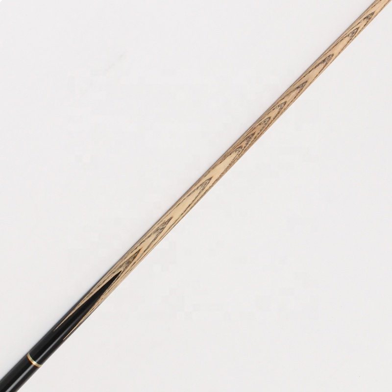 TQG-JX-026 Snooker Ebony Carom Cue 1pc Brass Stainless Steel 57-Inch White Wax Wood Three-Quarter Single Tip 9.5mm Potts Rod