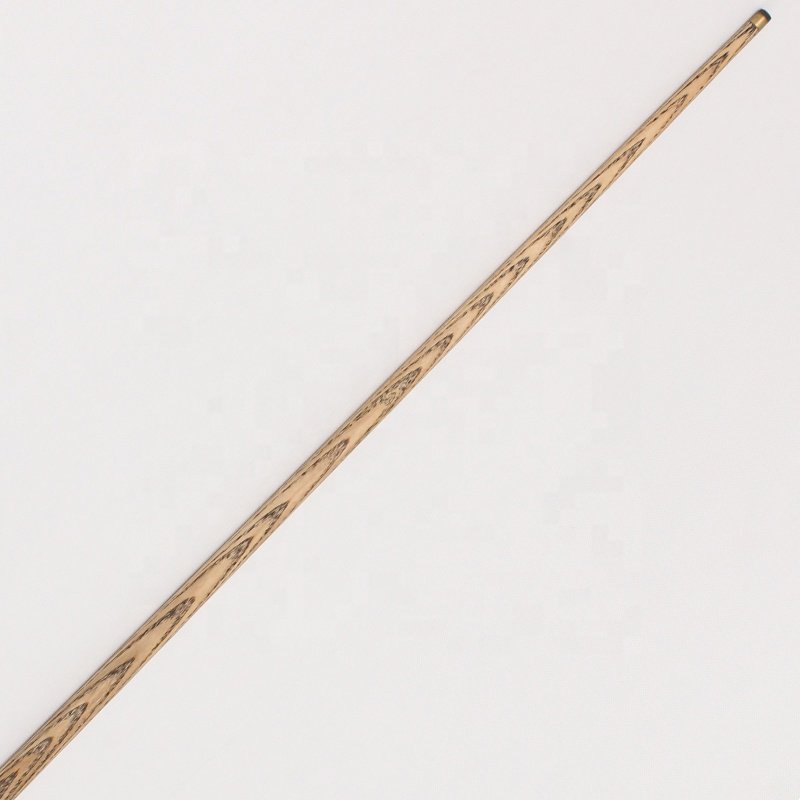 TQG-JX-026 Snooker Ebony Carom Cue 1pc Brass Stainless Steel 57-Inch White Wax Wood Three-Quarter Single Tip 9.5mm Potts Rod