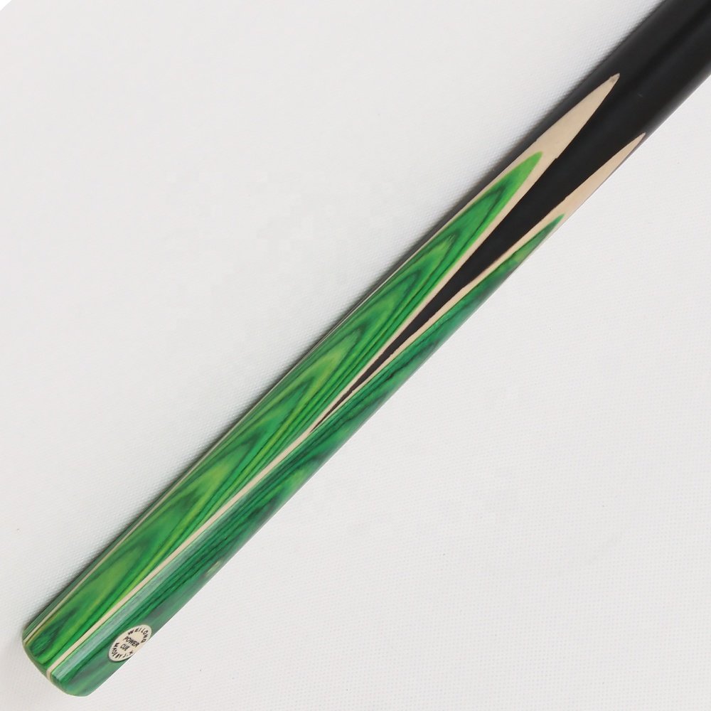 TQG-JX-017 57-Inch Single Cue Ash Snooker Stick 9.5MM with White Wax for Pool Sports Steel Joint Ebony Ash Wood Butt Sleeve