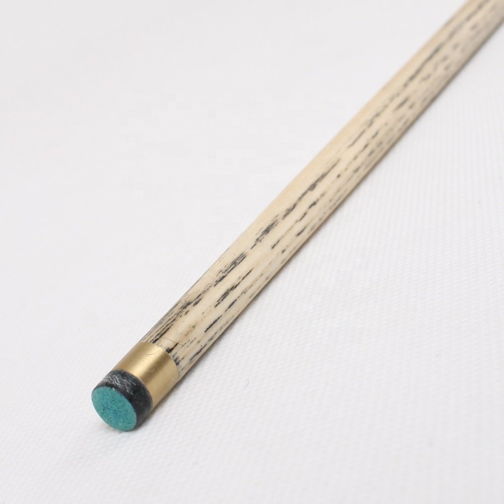 TQG-JX-017 57-Inch Single Cue Ash Snooker Stick 9.5MM with White Wax for Pool Sports Steel Joint Ebony Ash Wood Butt Sleeve