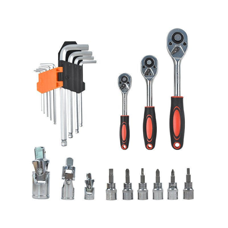 151pcs Professional Ratchet Socket Wrench Set Car Repair Tool Combination Box