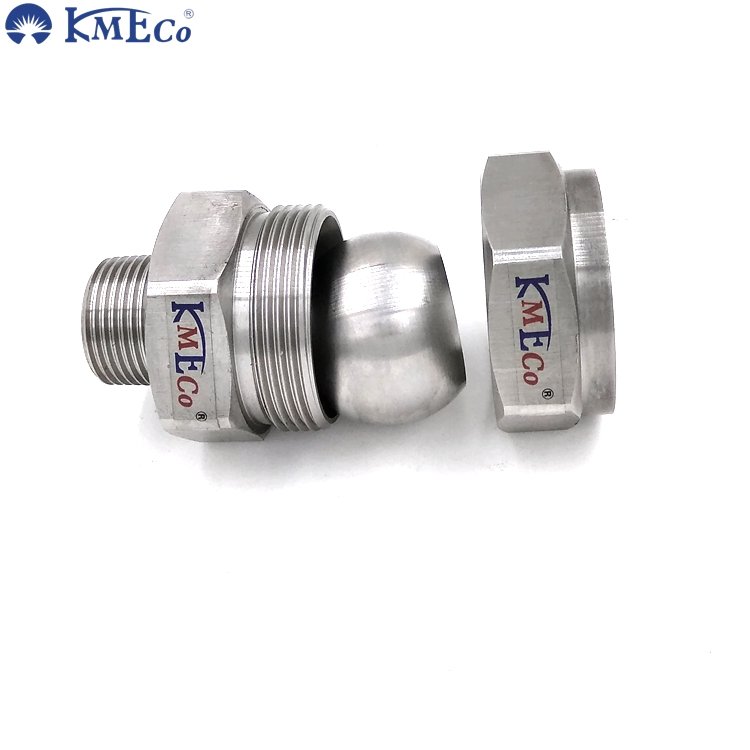 KMECO Universal Ball Joint Nozzle 1/4" Spraying Systems Ball Adjustment Fitting