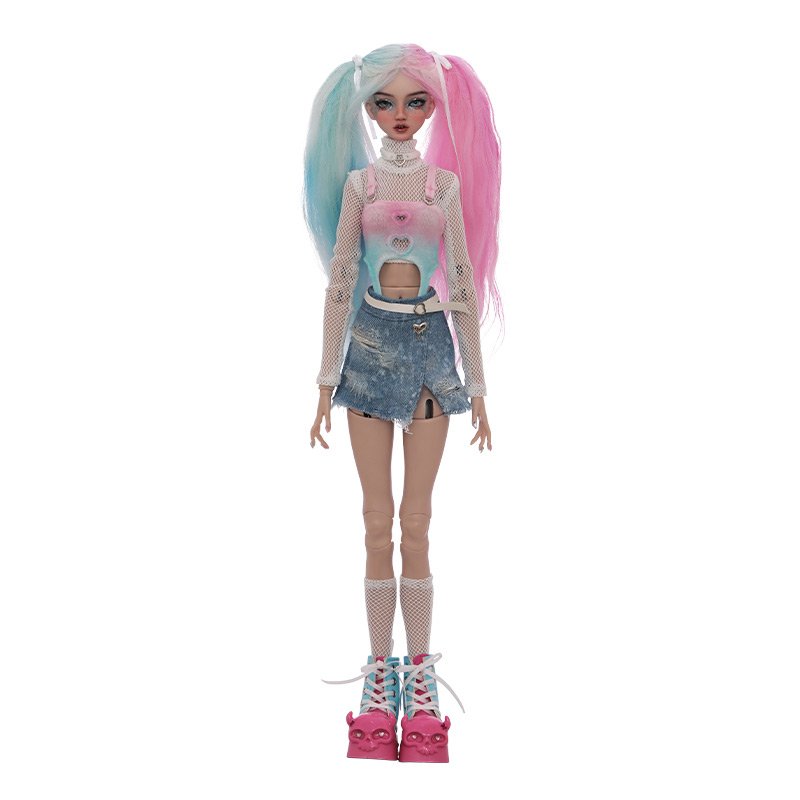 Shuga Fairy Una 1/4 BJD Doll Spray Process Fashion Lady Attractive Candy Color Y2K Style Toys Ball Jointed Doll
