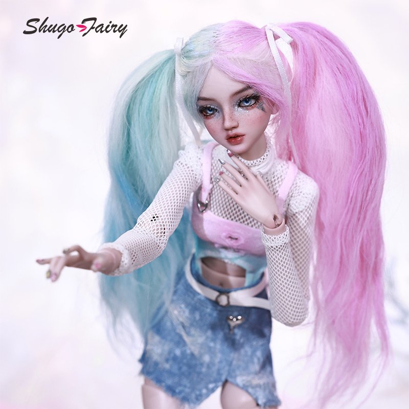 Shuga Fairy Una 1/4 BJD Doll Spray Process Fashion Lady Attractive Candy Color Y2K Style Toys Ball Jointed Doll