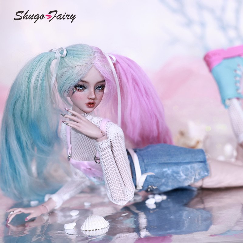 Shuga Fairy Una 1/4 BJD Doll Spray Process Fashion Lady Attractive Candy Color Y2K Style Toys Ball Jointed Doll