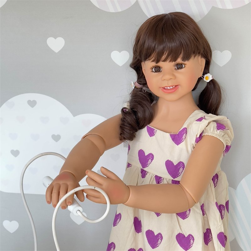 NPK 120cm Reborn Toddler Ball Jointed Model Doll Long Hair Princess Girl Big Doll Collectible Art Doll