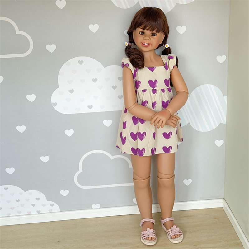 NPK 120cm Reborn Toddler Ball Jointed Model Doll Long Hair Princess Girl Big Doll Collectible Art Doll