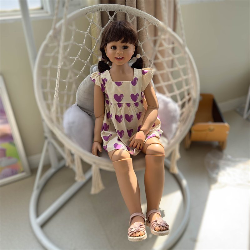 NPK 120cm Reborn Toddler Ball Jointed Model Doll Long Hair Princess Girl Big Doll Collectible Art Doll