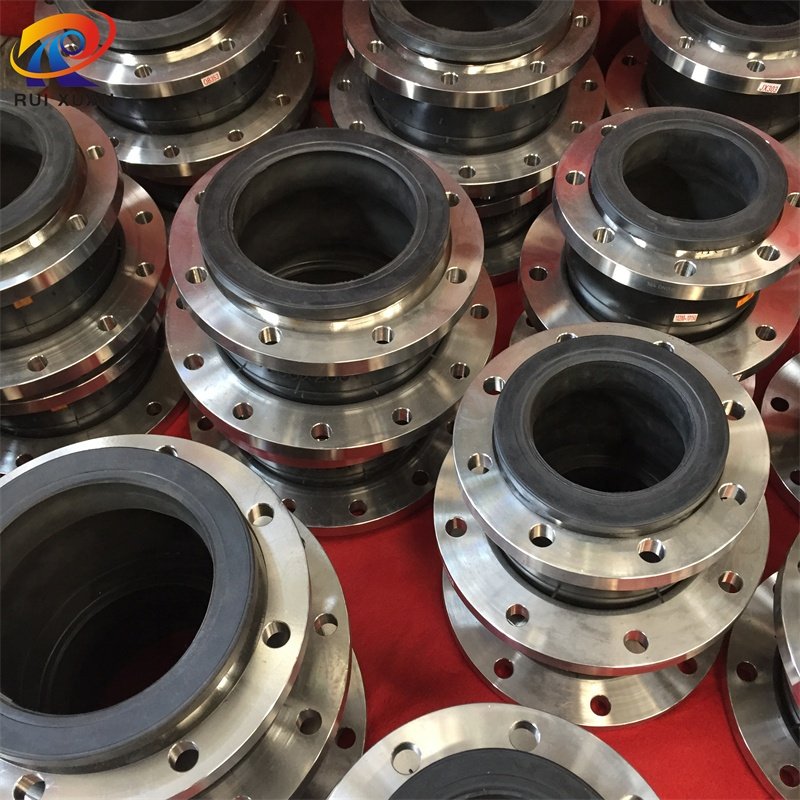 Ruixuan Manufacture DN 300 PN 10 Stainless Steel Material Flange Single Ball Rubber Expansion Joint