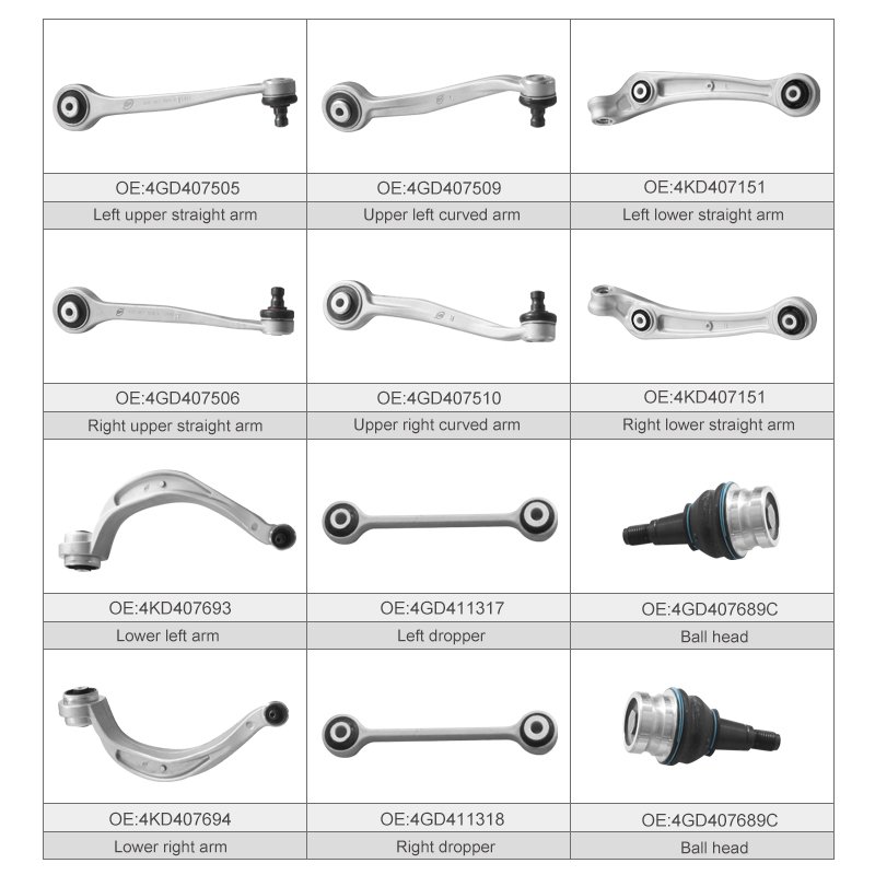 12pcs Packing Full Sets Suspension Control Arm Stabilizer Link Ball Joint Lower Control Arm Apply to Audi C7 A6L