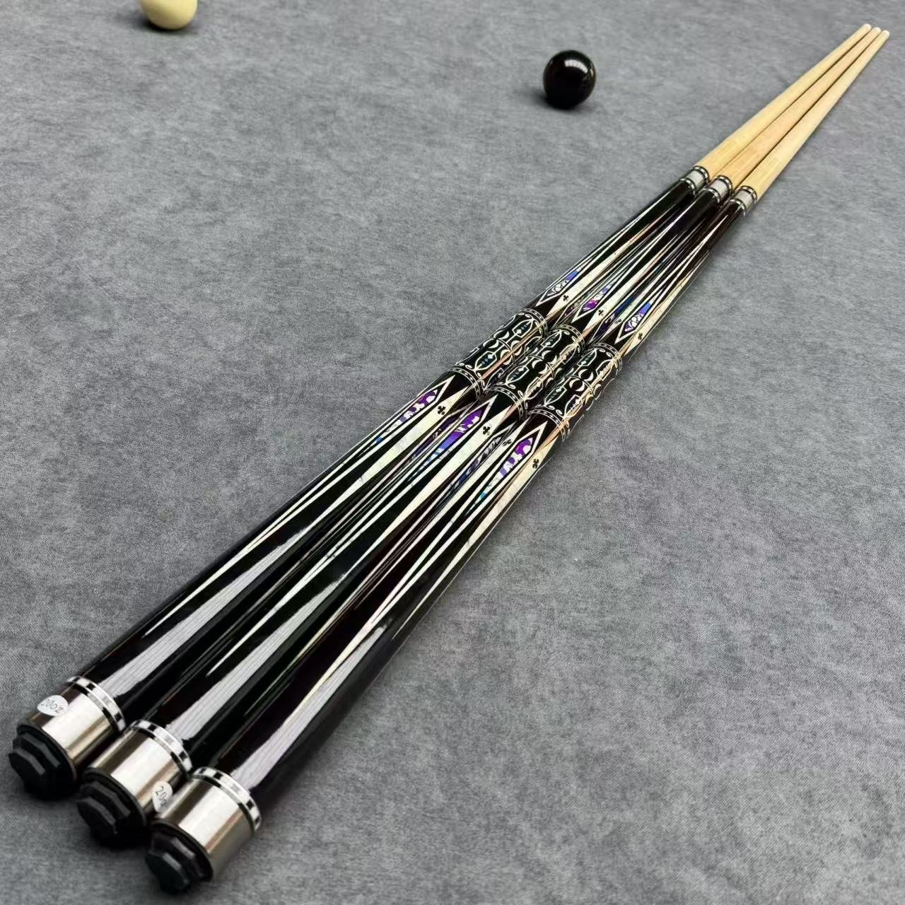 Guarantee Wholesale High-quality Pool Billiard Cue Stick Stainless Steel Joint 13mm Tip Hard Maple Shaft Pool Cue