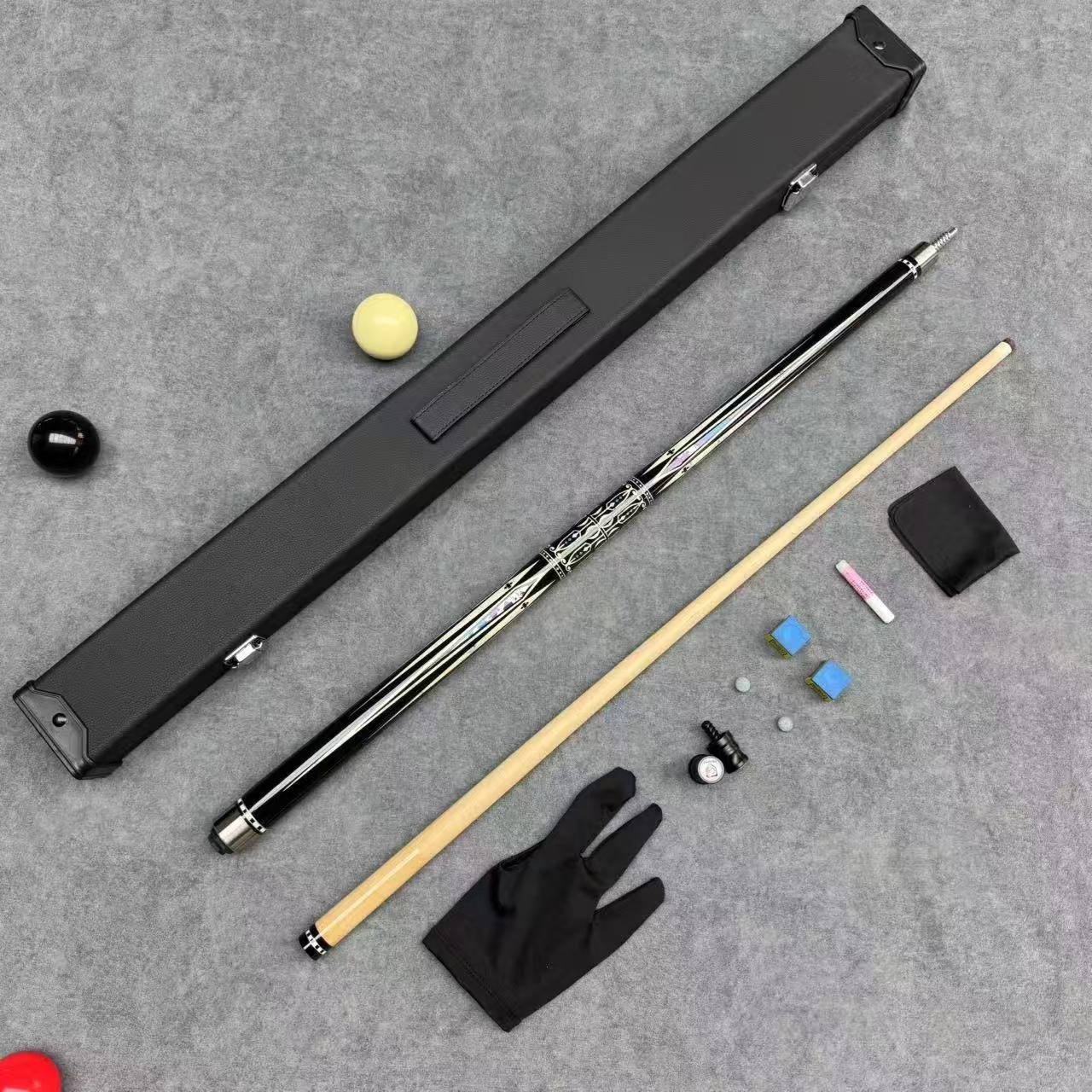 Guarantee Wholesale High-quality Pool Billiard Cue Stick Stainless Steel Joint 13mm Tip Hard Maple Shaft Pool Cue