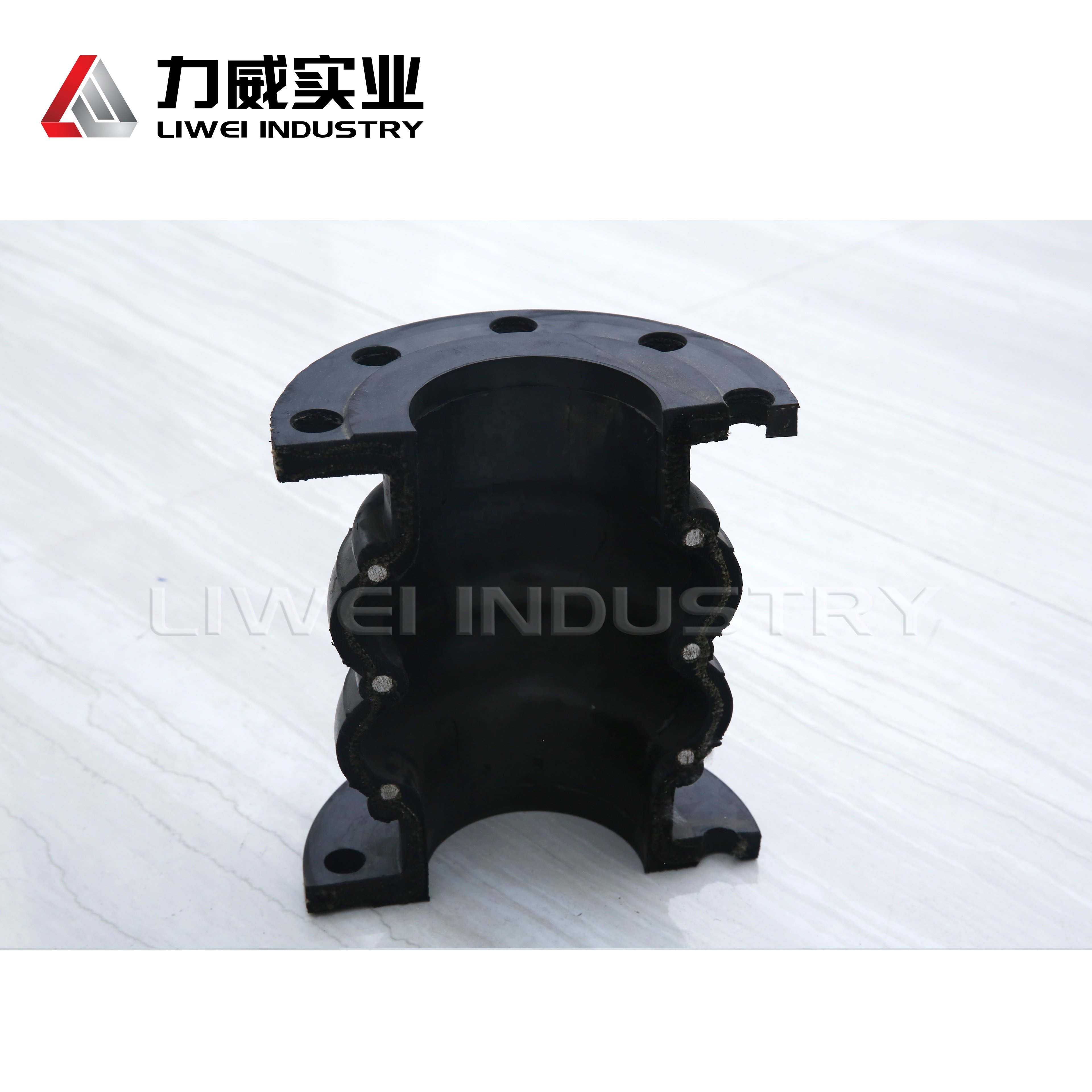 Wear Resistant Flange Epdm Rubber Flexible Expansion JointsHigh DensityThree Ball Four Sphere Thread Rubber Joint