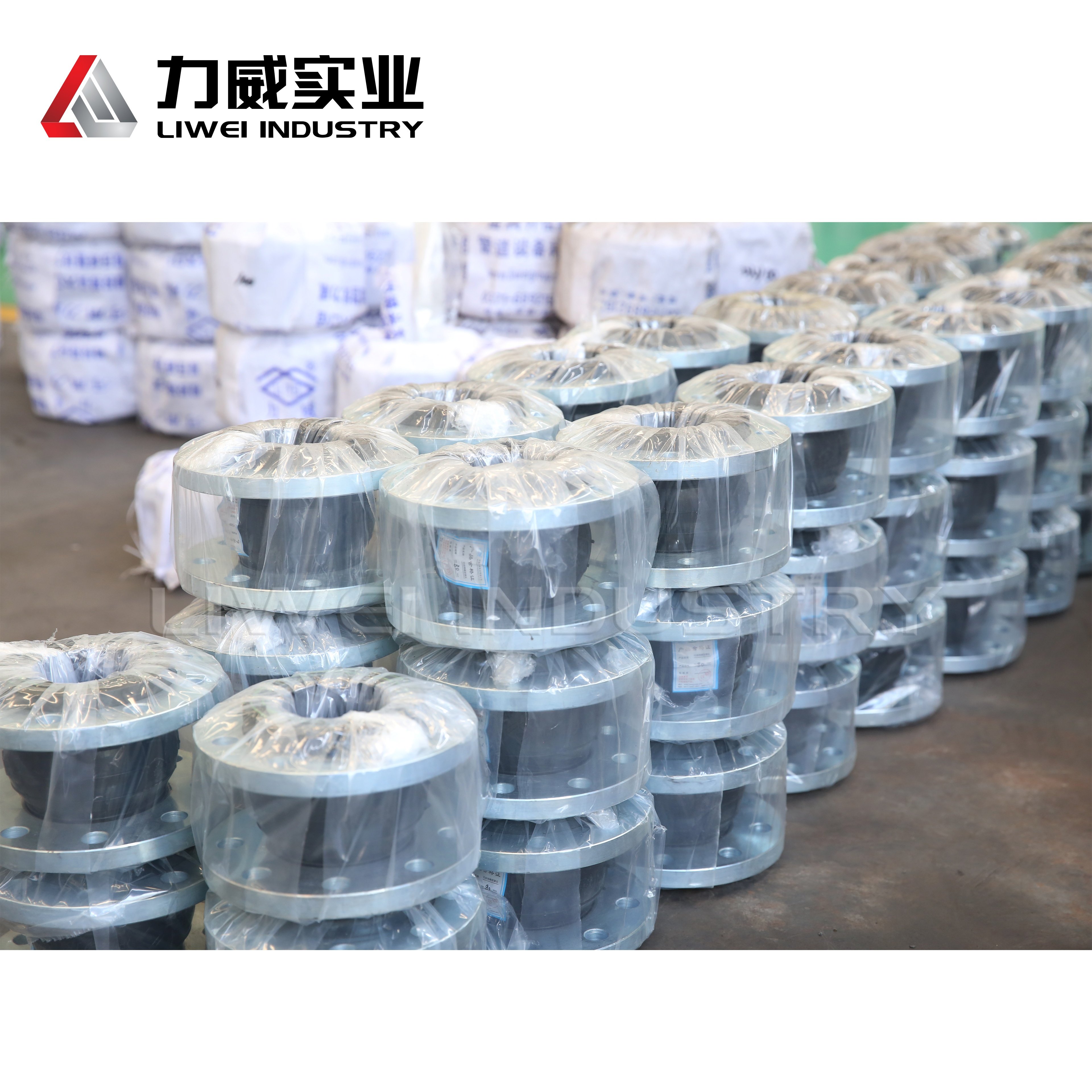 Wear Resistant Flange Epdm Rubber Flexible Expansion JointsHigh DensityThree Ball Four Sphere Thread Rubber Joint