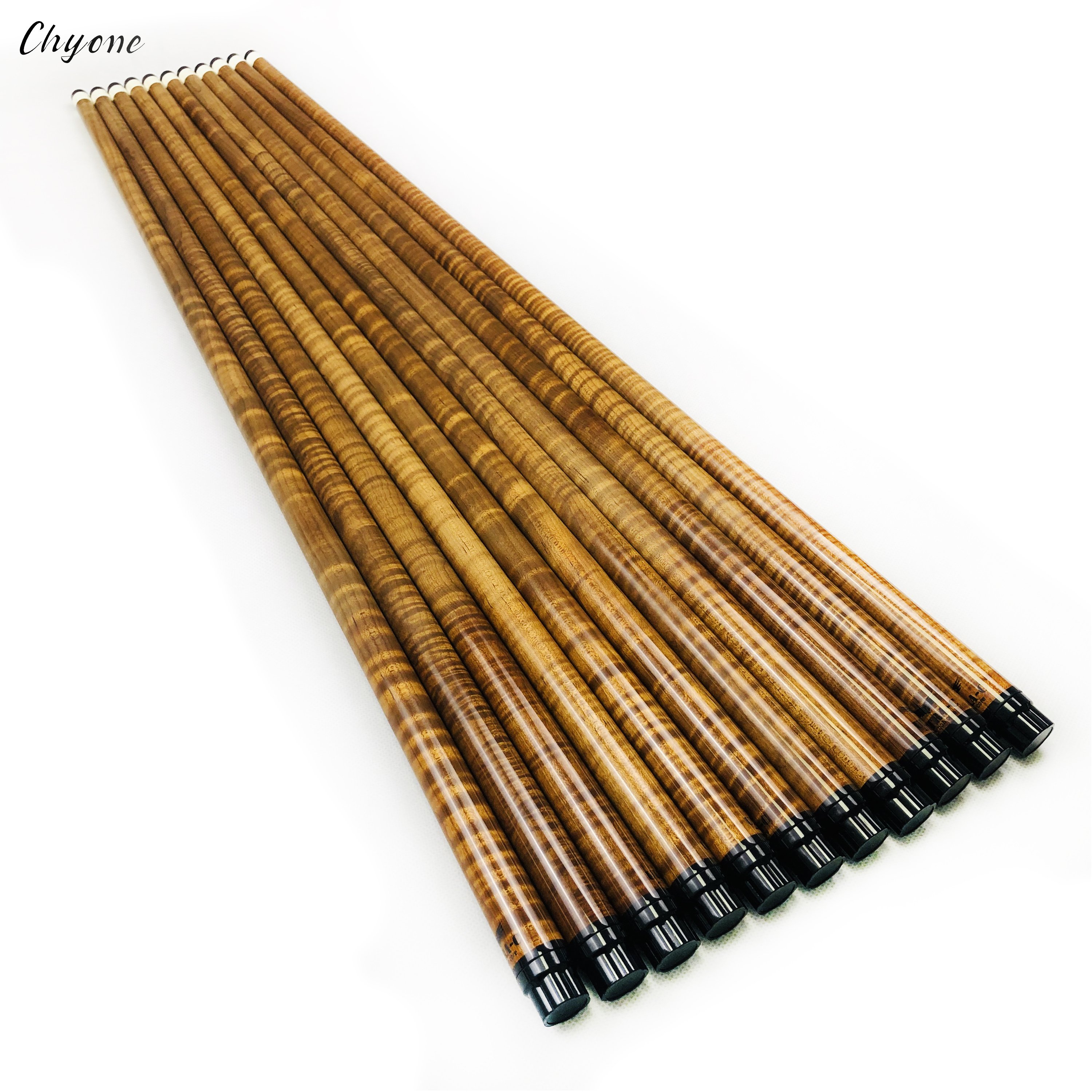 Carom Cue Shaft Chyone Korea Roasted Curly Maple Wood Laminated Billiard Cue Shafts Low Deflection Pool Cue Shafts