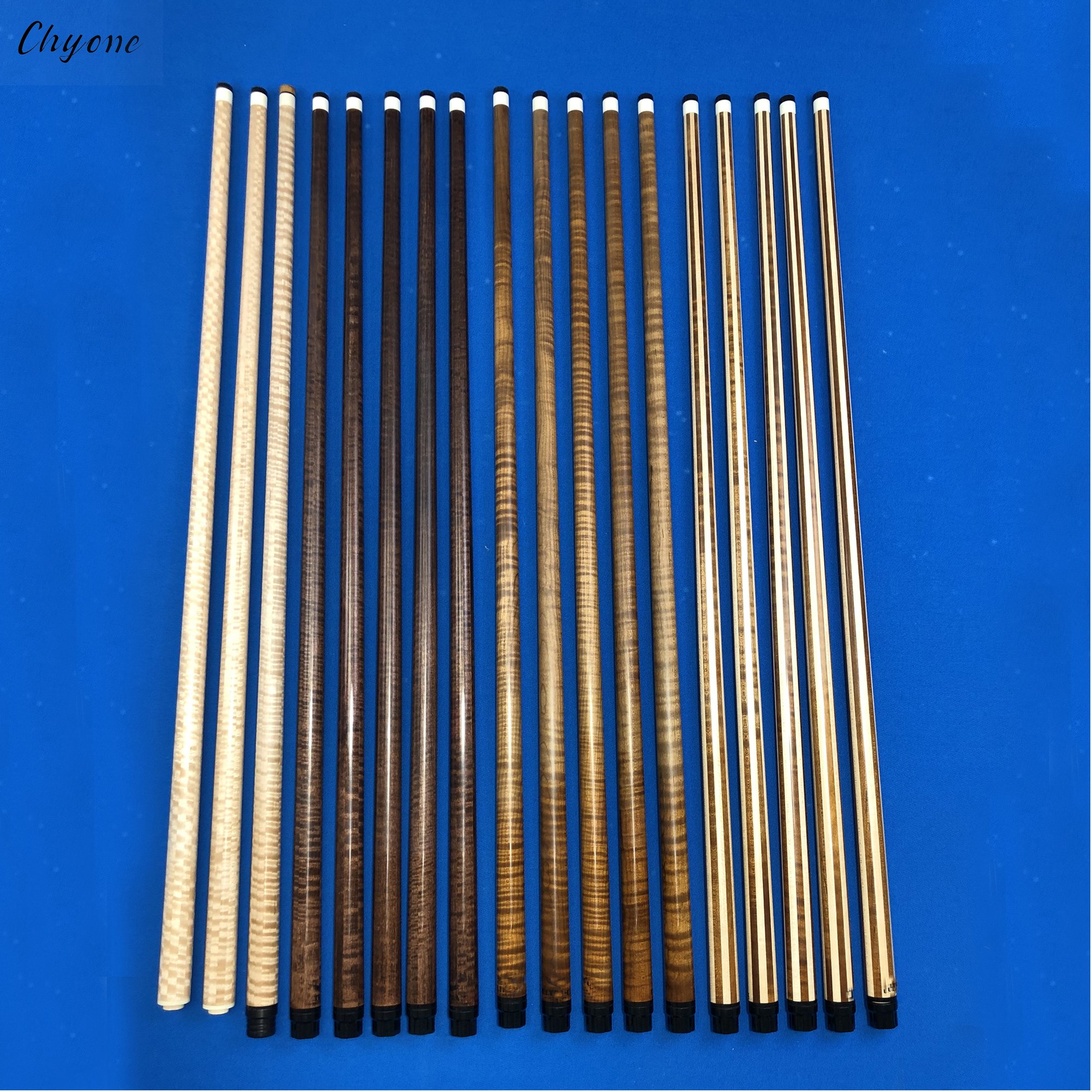 Carom Cue Shaft Chyone Korea Roasted Curly Maple Wood Laminated Billiard Cue Shafts Low Deflection Pool Cue Shafts