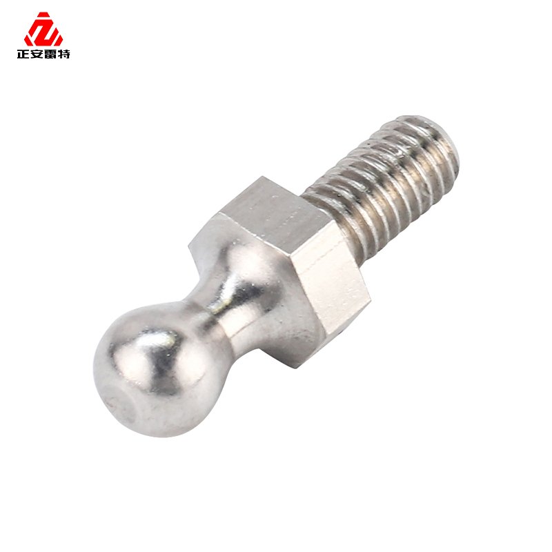 Customized CNC Milling Stainless Steel Ball Head Bolt Ball Joint Bolt Nut