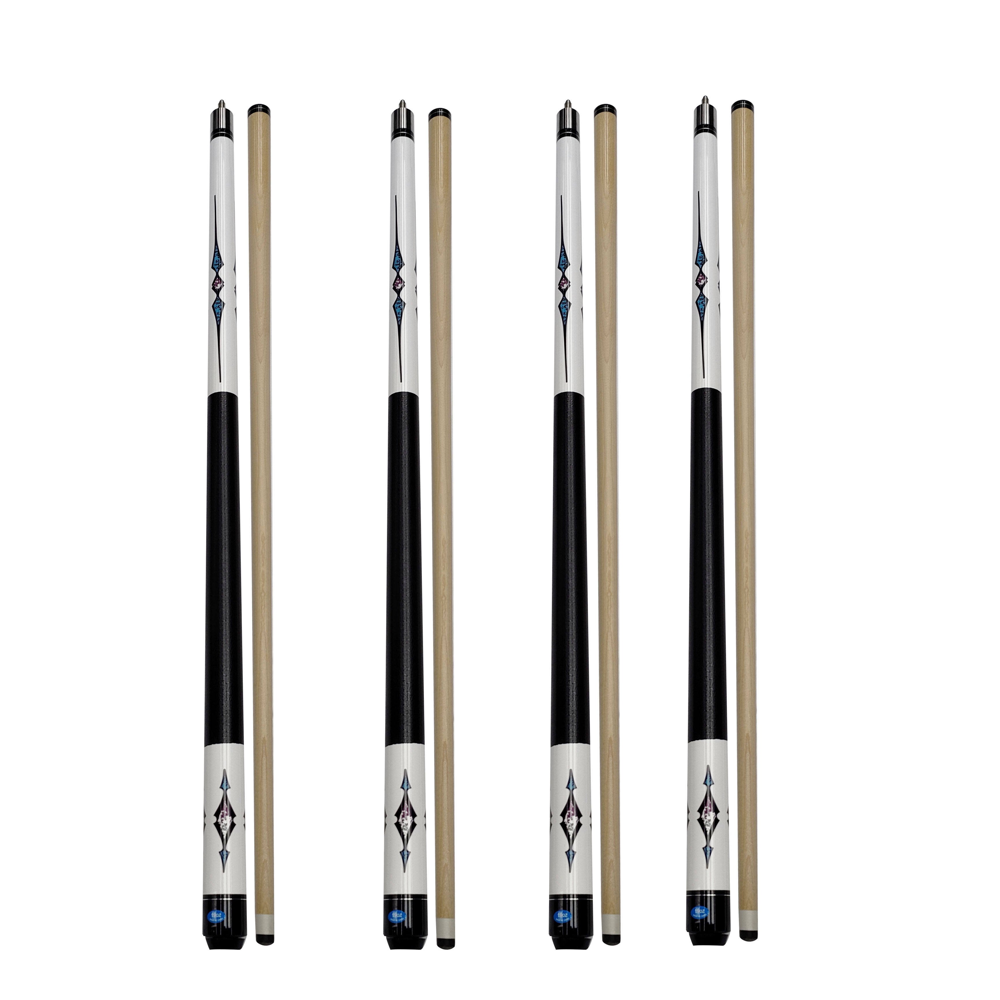 Factory Wholesale Rhinestone Maple Pool Cue 13mm Pointed Double Jointed Dreamy American Nine Ball Cue Pool Cue