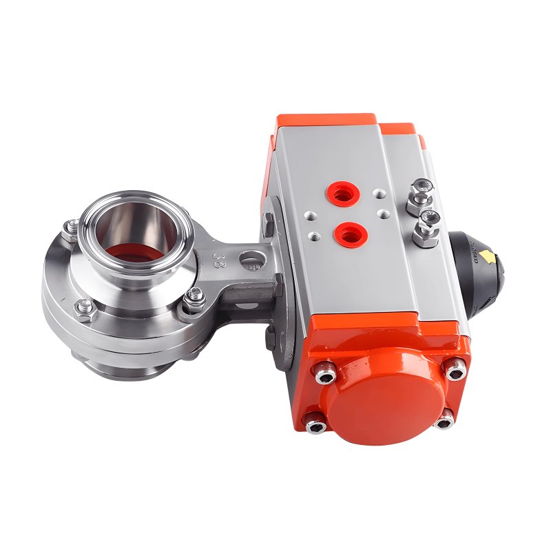 CHIMING Pneumatic Quick Installation butterfly Valve Sanitary Grade 316 Clamp Chuck butterfly Valve Quick Open Valve