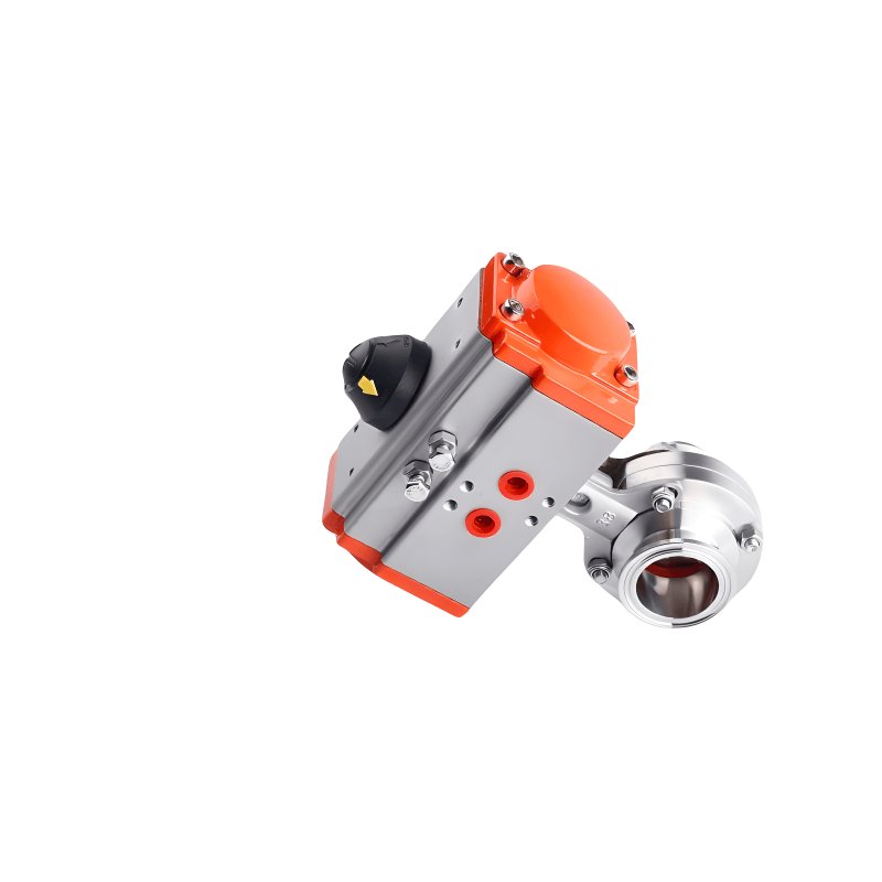 CHIMING Pneumatic Quick Installation butterfly Valve Sanitary Grade 316 Clamp Chuck butterfly Valve Quick Open Valve
