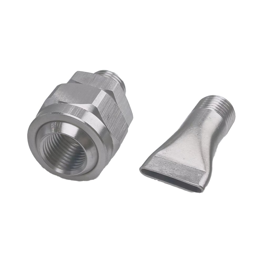 Stainless Steel 304 Universal Ball Adjustment Fitting Nozzle Spraying System With Duckbill Wind Jet Nozzle