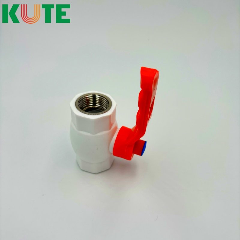 KT-145 20-32mm Modern Design Double Ball Valve Full Plastic Iron Flexible Joint for Hot Melt Water Basins Pipe Fittings Valve