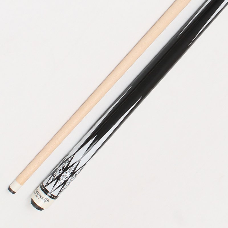 TQG-SX-068-6 Structure 13mm Big Head Pool Cue Stick Stainless Steel Joint with Carbon or Ebony Butt Sleeve Single Cue