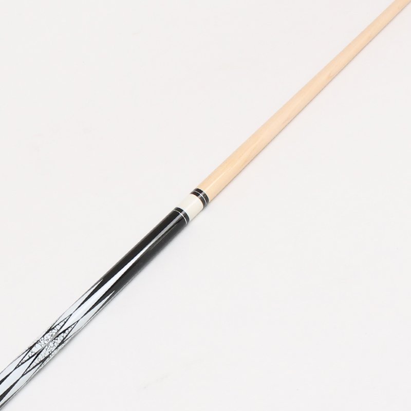 TQG-SX-068-6 Structure 13mm Big Head Pool Cue Stick Stainless Steel Joint with Carbon or Ebony Butt Sleeve Single Cue