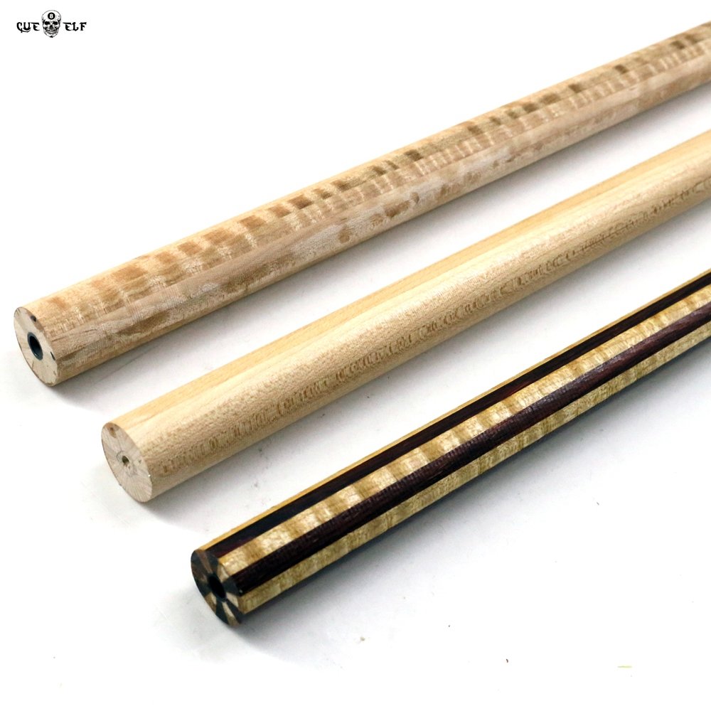 Cueelf Hotsale 12pcs Laminated Maple Shaft for Carom Cue Pool Cue