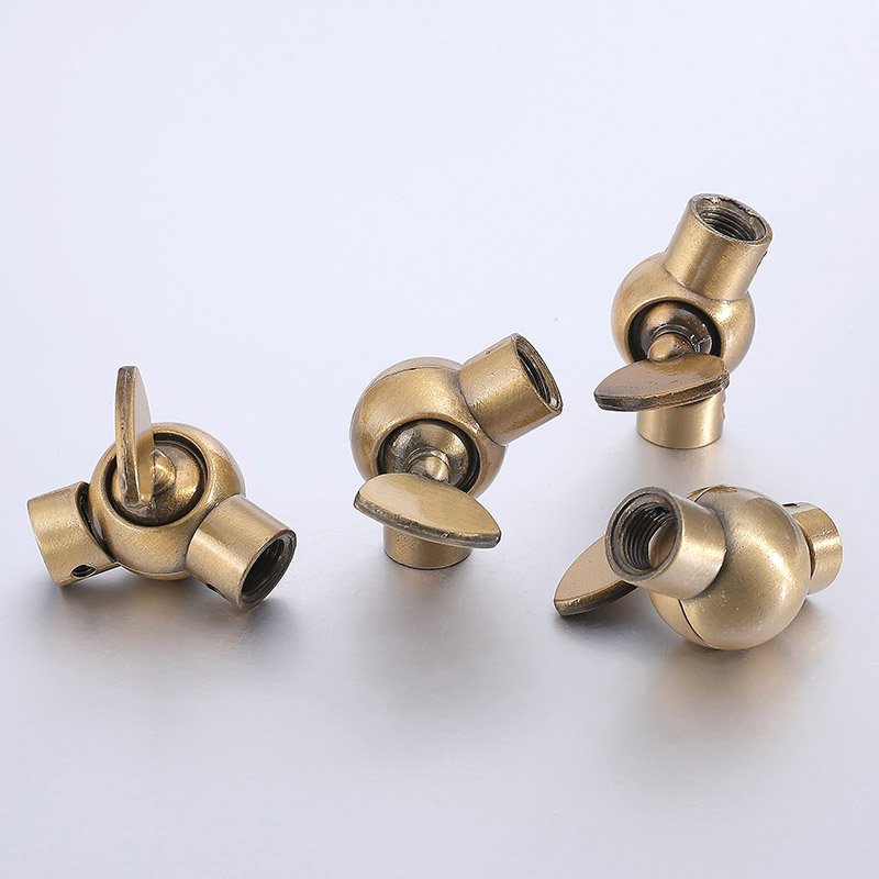 Factory Direct Sale Good Swivel Lamp Joint Brass Ball Rotary Joint M10