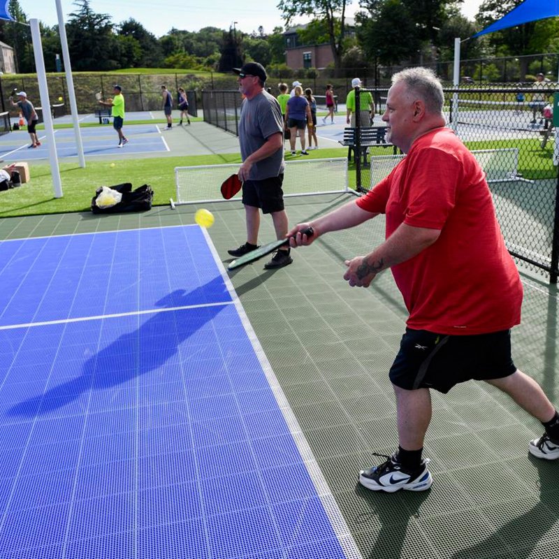 High Quality Non Slip Movable Professional Backyard Floor Sports Court Backyard Cancha De Pickleball Court Flooring