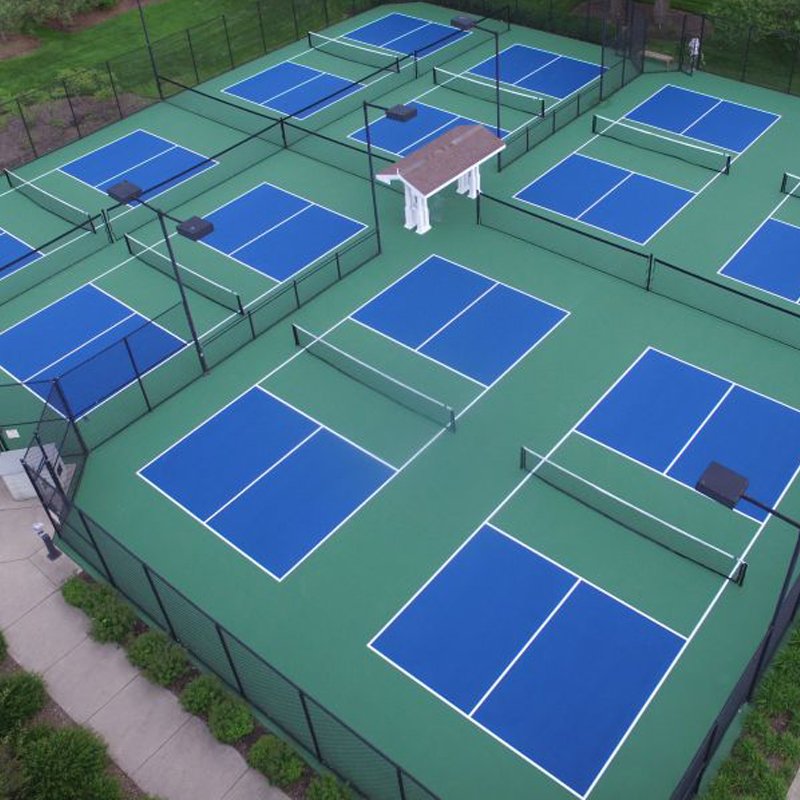 High Quality Non Slip Movable Professional Backyard Floor Sports Court Backyard Cancha De Pickleball Court Flooring
