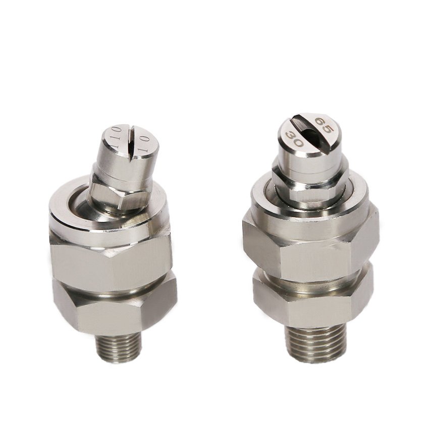 Stainless Steel 1/4*1/4 Adjustable Threaded Swivel Ball Joint Adaptor Fittings Spray Nozzle