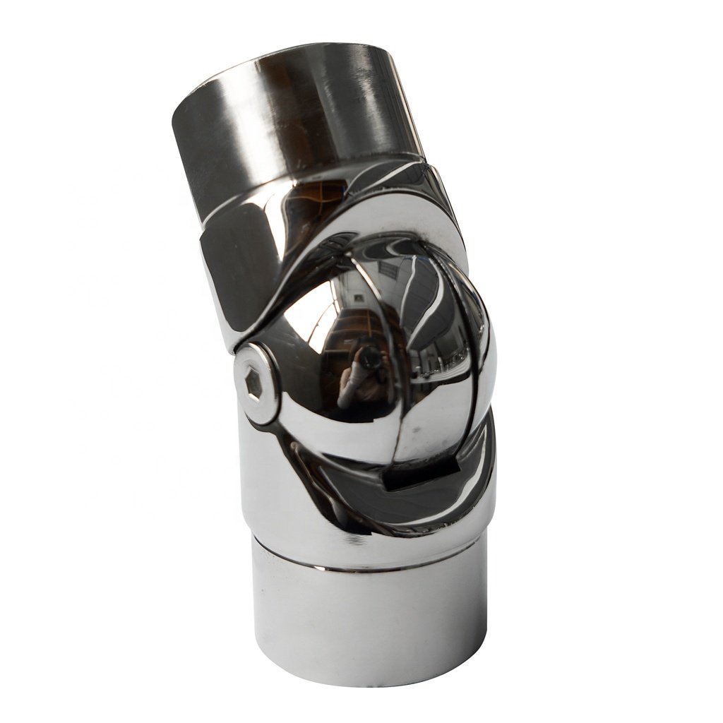 Adjustable Angle Handrail Railing Connector/Corner Elbow Staircase Balustrades Elbow SS 304 Railing Connector Elbow