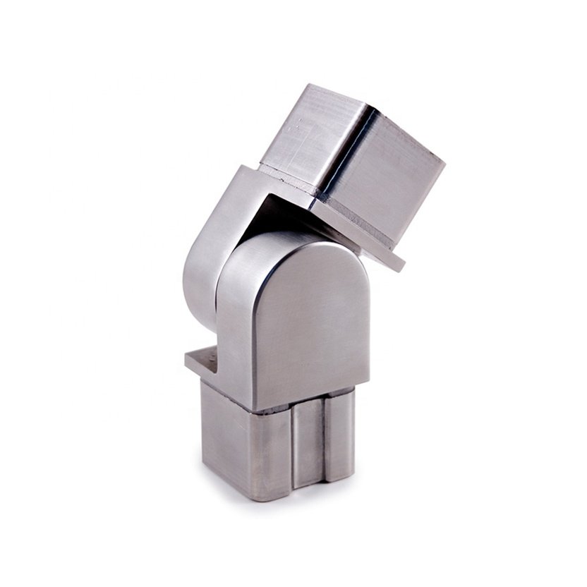Adjustable Angle Handrail Railing Connector/Corner Elbow Staircase Balustrades Elbow SS 304 Railing Connector Elbow