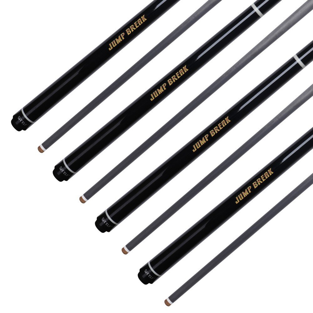 Xmlinco Jump Break Cue High Quality Carbon Fiber Shaft 12.5mm Tip Size 3 Pieces High Grade Sticker Cue 58 Inches