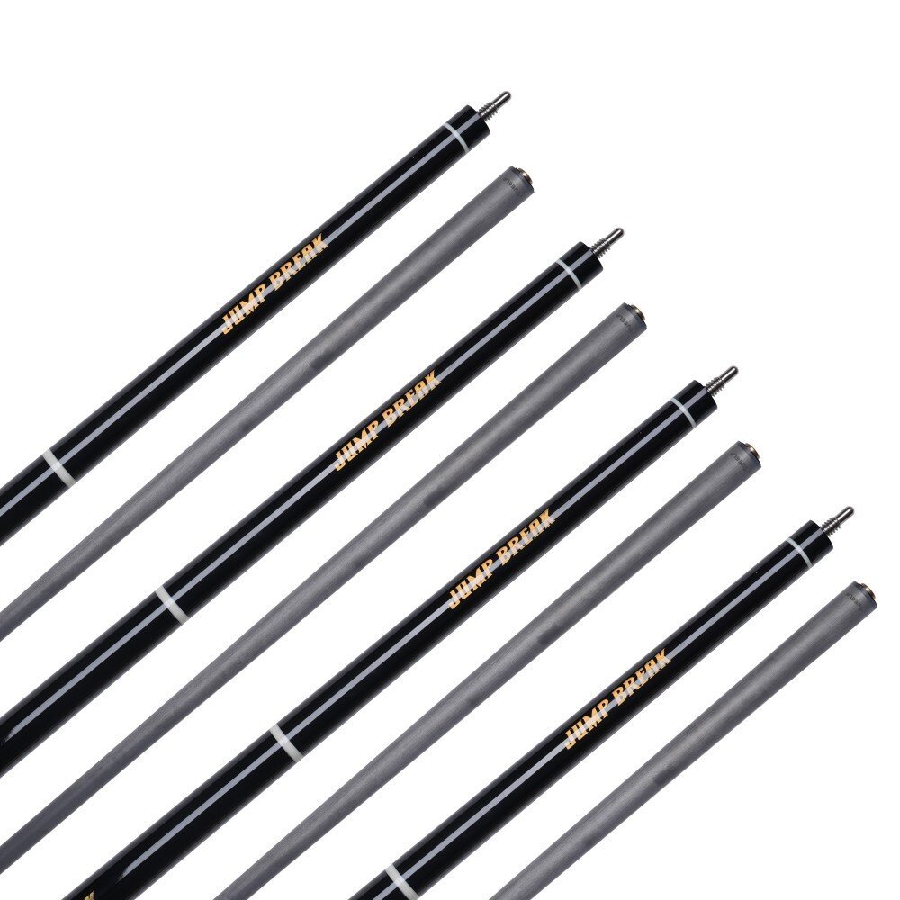 Xmlinco Jump Break Cue High Quality Carbon Fiber Shaft 12.5mm Tip Size 3 Pieces High Grade Sticker Cue 58 Inches