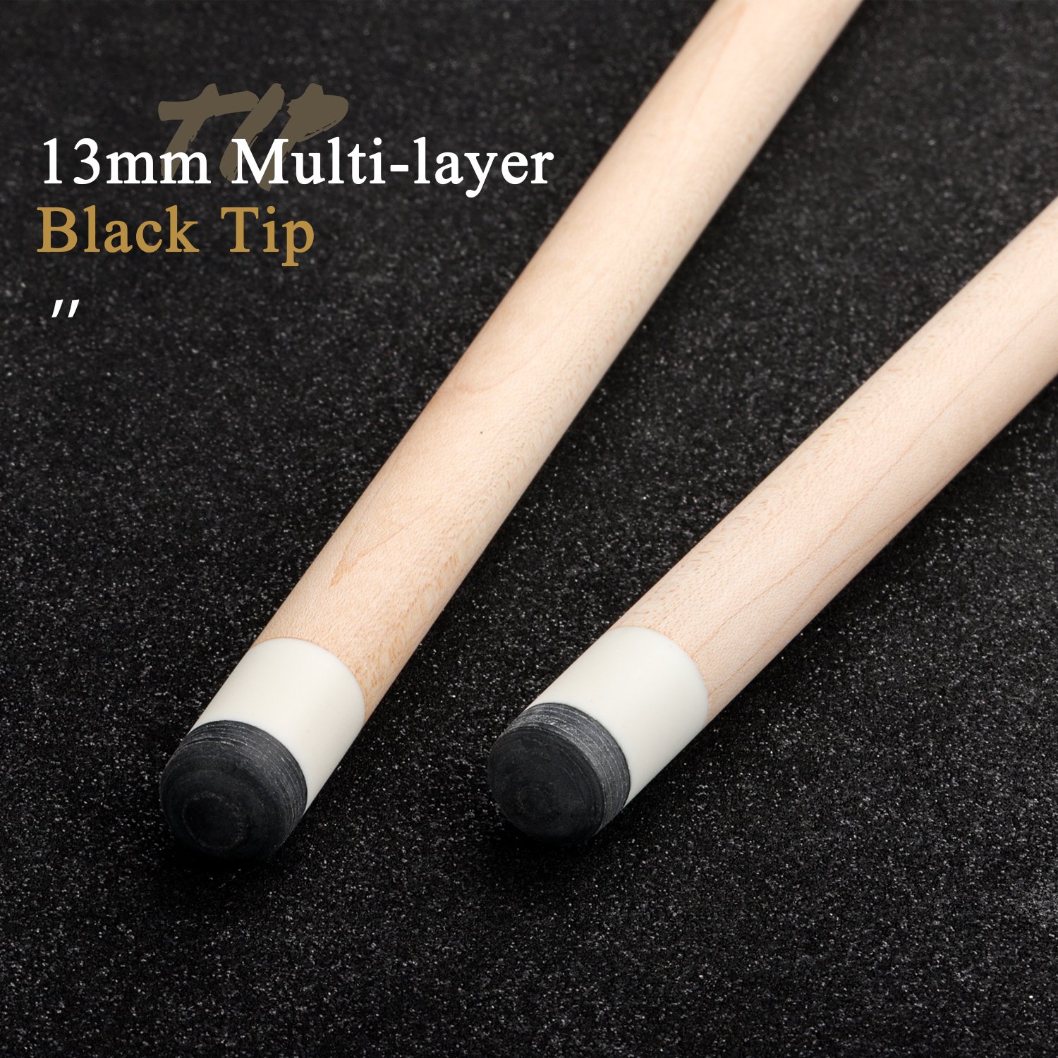 KONLLEN Billiard Cue Irish Linen Wrap 13mm Pig Skin Tip Pool Stick North American Maple Shaft Billiard Cue