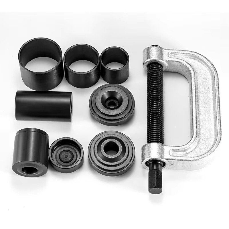 WZAUTO High Quality 10pcs Set of C-shaped Ball Head Puller 4 in 1 Auto Tools Ball Joint Remover Puller Bushing Tool Kit