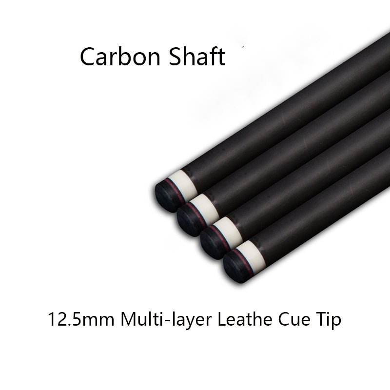 58'' Professional Carbon Fiber Pool Cue Stick with 1/2-Piece 12.5mm Tip