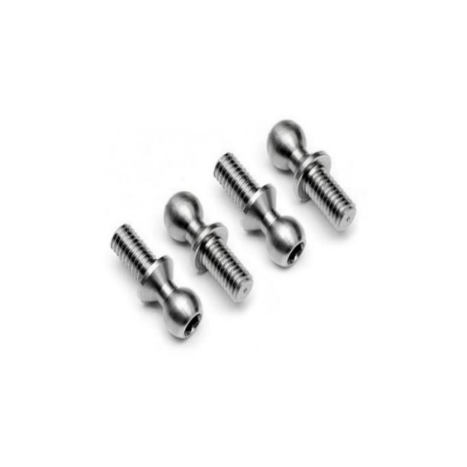 Custom Made Gr5 4.2 4.8 4.9 5.5 mm Colorful Rc Car Truck Racing Titanium Alloy Ball Stud Pin Joints Ends Fasteners Screw