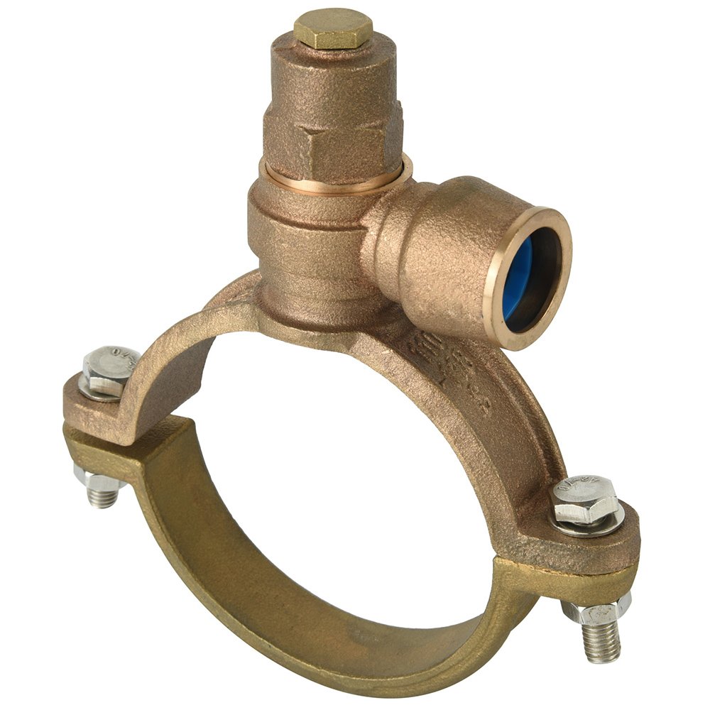 BMAG 3/4 Inch NPT Thread Self-Tapping Ferrule Strap Hydraulic Ball Structure Water General Pack Joint Outlet Valves for American